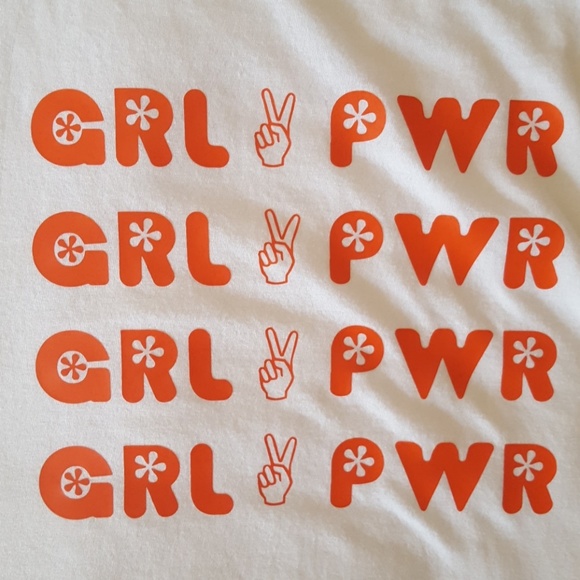 White Tshirt ✌Girl Power✌ - Picture 2 of 3